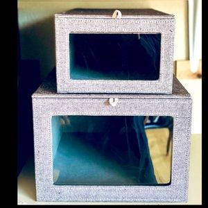 COPY - Container Store Cambridge Drop Front Box (Small) New!